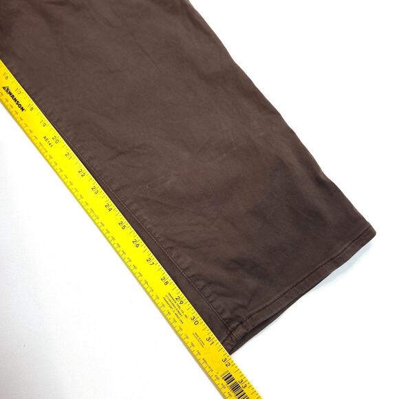 Mavi Jeans Matt Relaxed Straight Leg Pants Mens 38x32 Brown Slacks Stretch - Picture 7 of 9